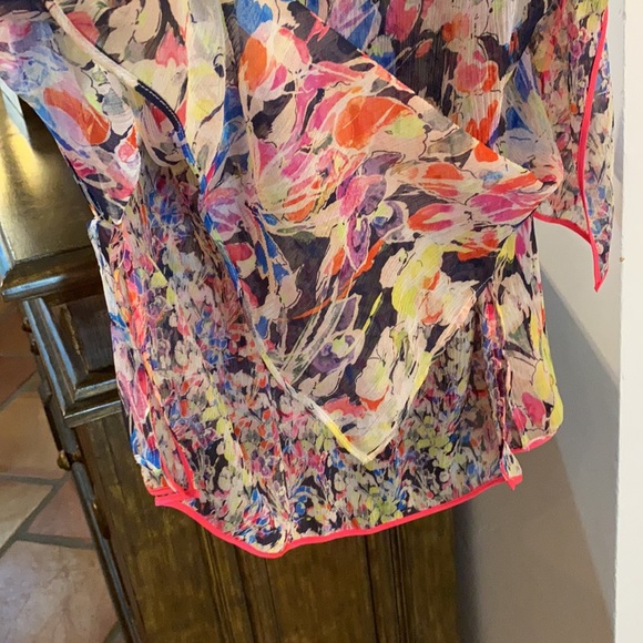 Jason Wu Cold shoulder lightweight layered top - Picture 4 of 6